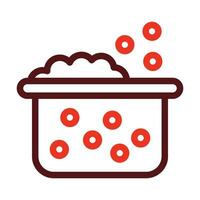 Jacuzzi Vector Thick Line Two Color Icons For Personal And Commercial Use.