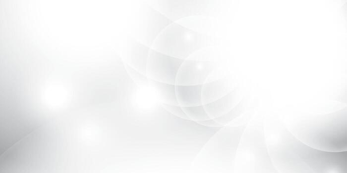 Abstract white and gray color background with geometric round shape. Vector illustration.