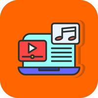 Music video Vector Icon Design