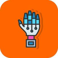 Robot hand Vector Icon Design
