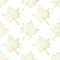 Fall leaf seamless pattern. Autumn foliage. Background for your design wallpapers, pattern fills, web page, surface textures vector
