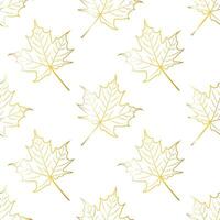 Fall leaf seamless pattern. Autumn foliage. Background for your design wallpapers, pattern fills, web page, surface textures vector