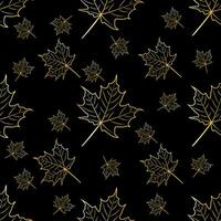 Fall leaf seamless pattern. Autumn foliage. Background for your design wallpapers, pattern fills, web page, surface textures vector