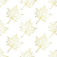 Fall leaf seamless pattern. Autumn foliage. Background for your design wallpapers, pattern fills, web page, surface textures vector
