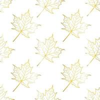 Fall leaf seamless pattern. Autumn foliage. Background for your design wallpapers, pattern fills, web page, surface textures vector