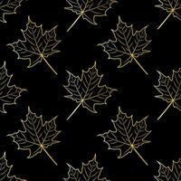 Fall leaf seamless pattern. Autumn foliage. Background for your design wallpapers, pattern fills, web page, surface textures vector
