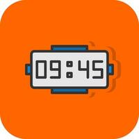 Digital clock Vector Icon Design