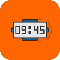 Digital clock Vector Icon Design