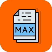 Max File Format Vector Icon Design