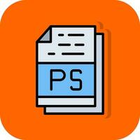 PS File Format Vector Icon Design