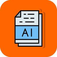 AI File Format Vector Icon Design