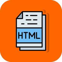 Html File Format Vector Icon Design