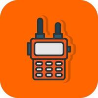 diseño de icono de vector de walkie talkie