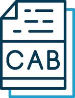 CAB File Format Vector Icon Design