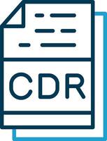 Cdr File Format Vector Icon Design