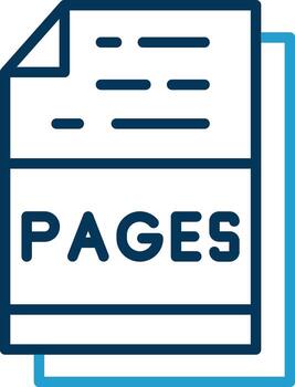 Pages File Format Vector Icon Design