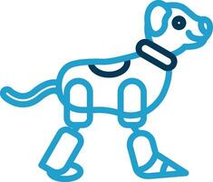 Robot dog Vector Icon Design