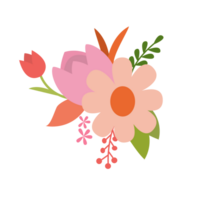 une fleur bouquet sur une transparent Contexte png