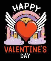 Happy valentines day vector