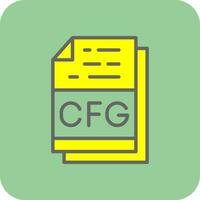 Cfg File Format Vector Icon Design