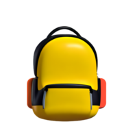 mochila bolso amarillo ai generativo png