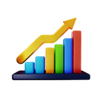 Graph ChartBar Stock AI Generative png