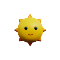 Sol fofa verão ai generativo png