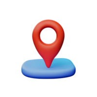 Icon Location Map AI Generative png
