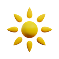 Soleil mignonne été ai génératif png