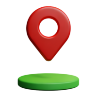 Icon Location Map AI Generative png