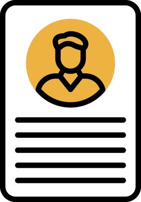 Profile Vector Icon Design
