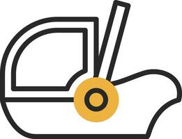 Baby car seat Vector Icon Design