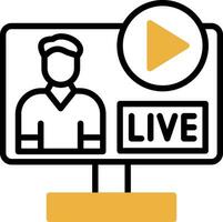 Live streaming Vector Icon Design