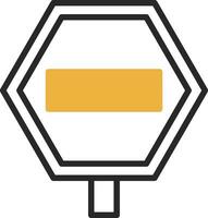 Road sign Vector Icon Design