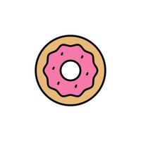 Donuts flat design. Vector illustration
