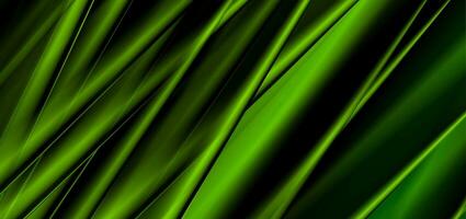 Dark green smooth stripes abstract tech background vector