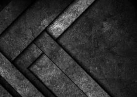 Black abstract tech geometric background vector