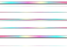 Holographic glossy geometric stripes abstract tech background vector