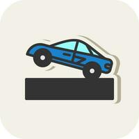 Drag racing Vector Icon Design