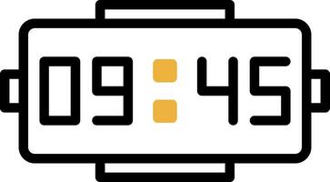 Digital clock Vector Icon Design