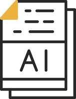 AI File Format Vector Icon Design