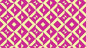 a pink and yellow geometric pattern video