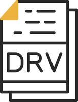 Drv File Format Vector Icon Design