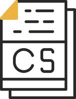 CS File Format Vector Icon Design