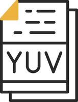 YUV File Format Vector Icon Design