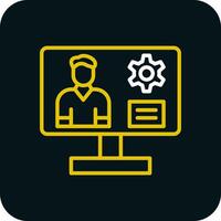 Content management system Vector Icon Design