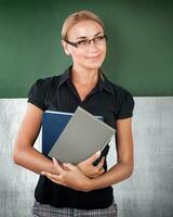 mujer de negocios confidente foto