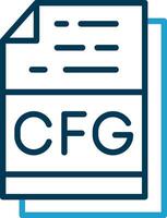 Cfg File Format Vector Icon Design