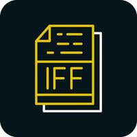 IFF File Format Vector Icon Design