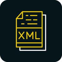 Xml File Format Vector Icon Design